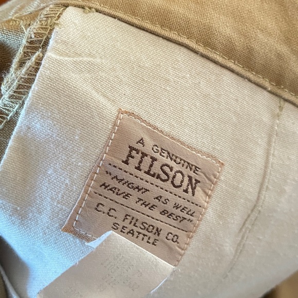 Filson Men's Cream Chinos - Picture 3 of 6